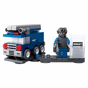 Конструктор – Полиция Собр, 107 деталей (Город Мастеров, KK-3006-Rsim)